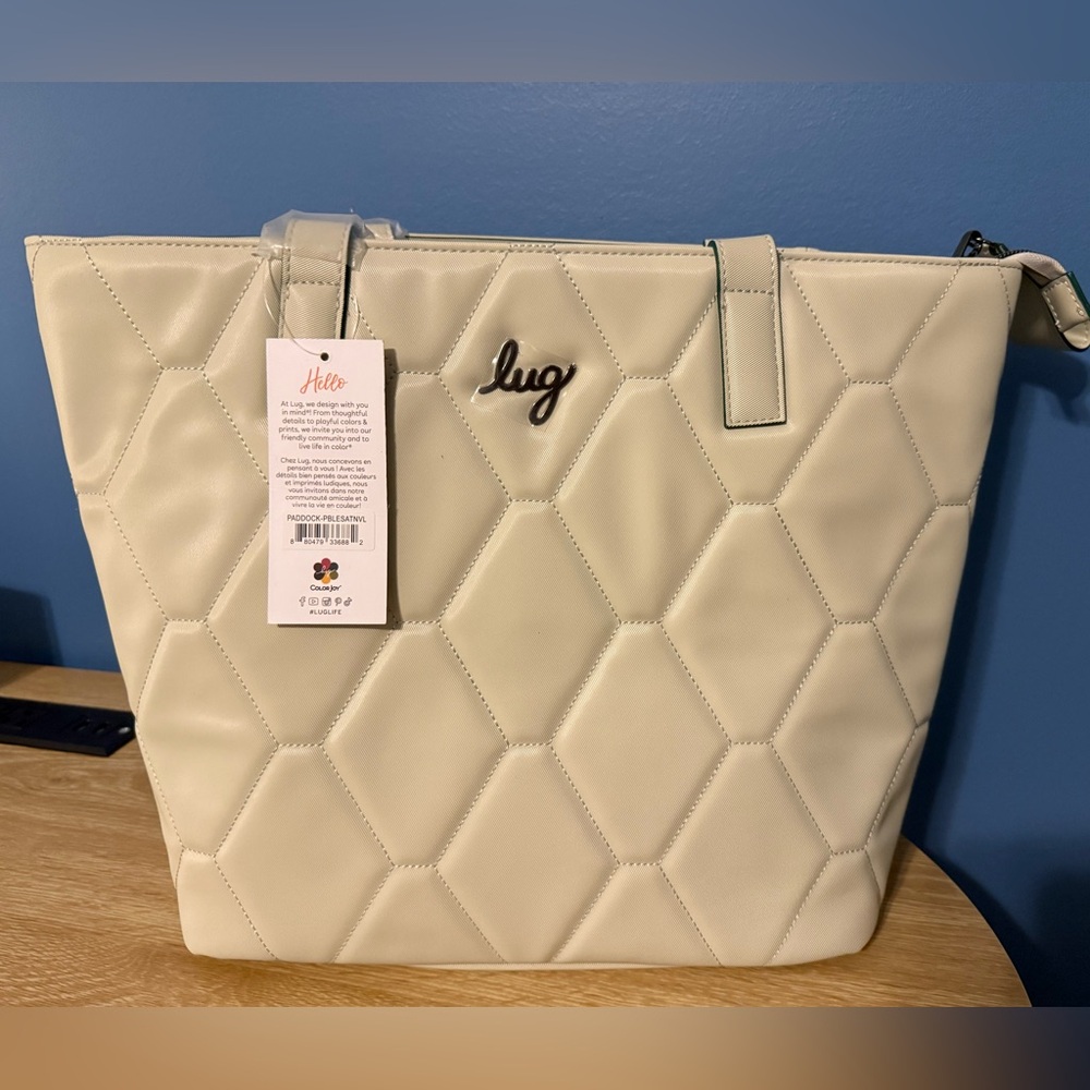 Lug Paddock Tote Satin Luxe- Pebble